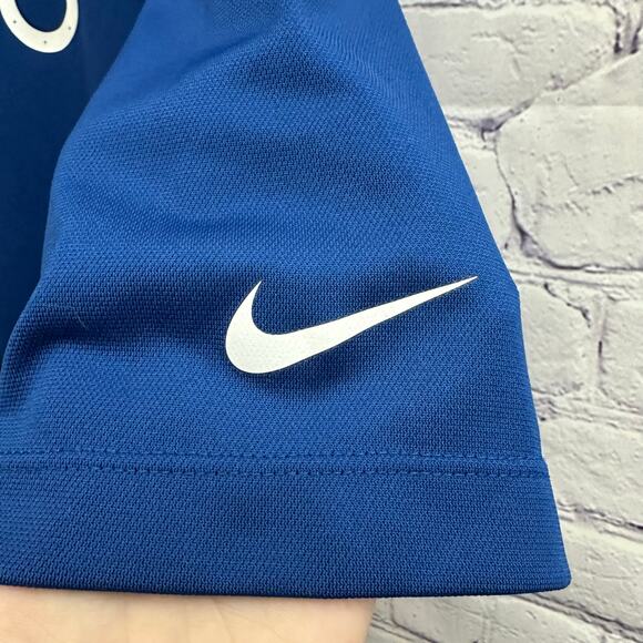 Nike NFL On Field Apparel Indianapolis Colts Blue Polo Short Sleeve Shirt XL - Picture 4 of 8